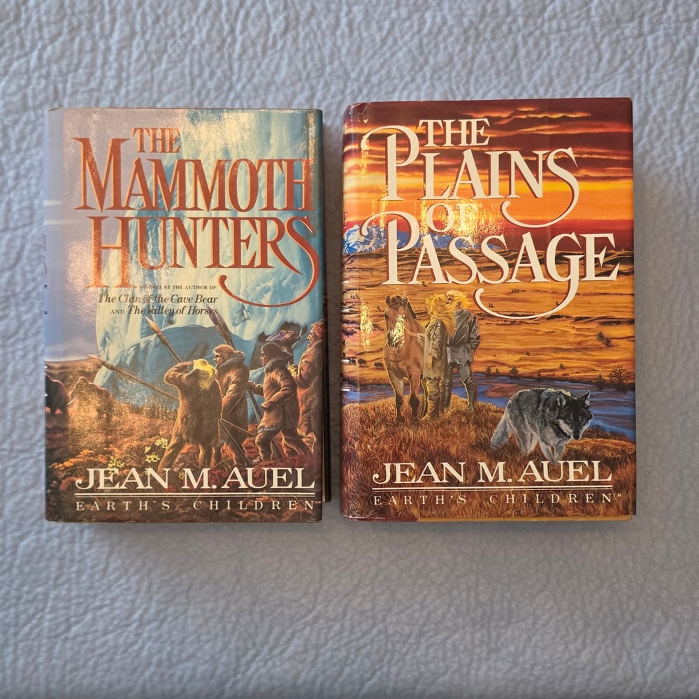 Crown Jean M. Auel Earths Children Hardcover 2 Book Set Multi Ice Age Saga